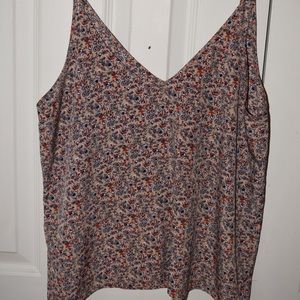 Pink floral tank